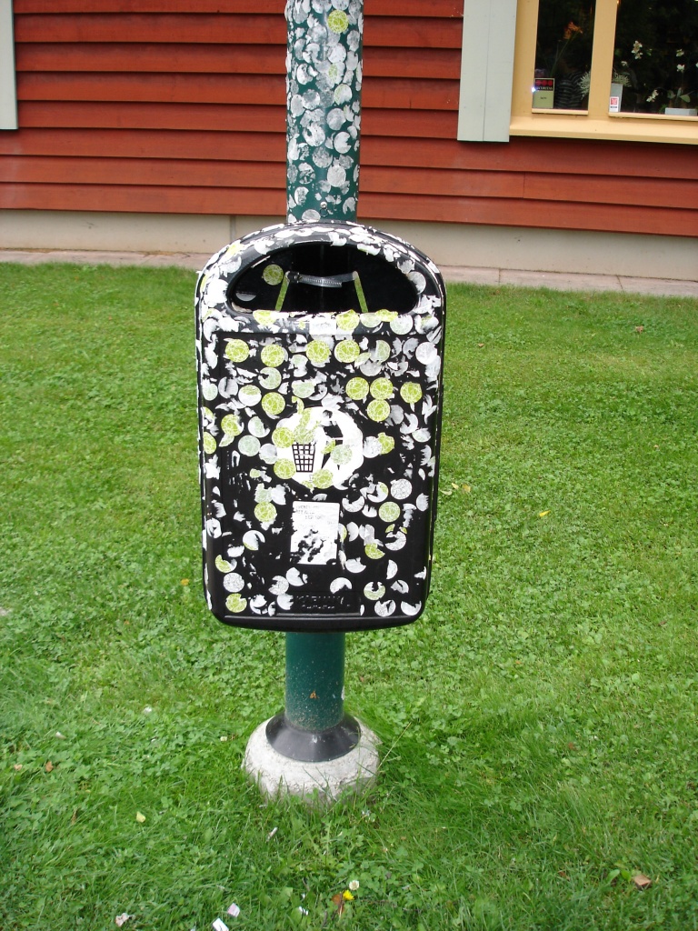 Sticker Campaign in Suunne - Sweden - August 2004